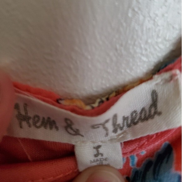 Tropical Floral Pink Dress Size‎ Large - Picture 3 of 5